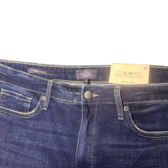 NYDJ Sheri Slim Jeans in Quinn Size 12 NWT - Picture 3 of 10